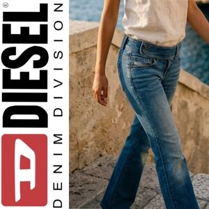 Diesel Vintage 90s Y2K Italy Denim Bootcut Jeans, Medium Wash